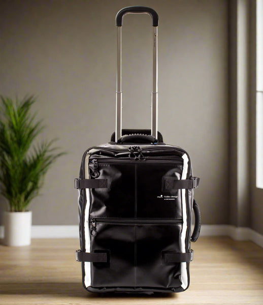 Traveling on a sundeck タケカワユキヒデ　非売品　企業もの Hideo Wakamatsu Tarpaulin Carry-On Black