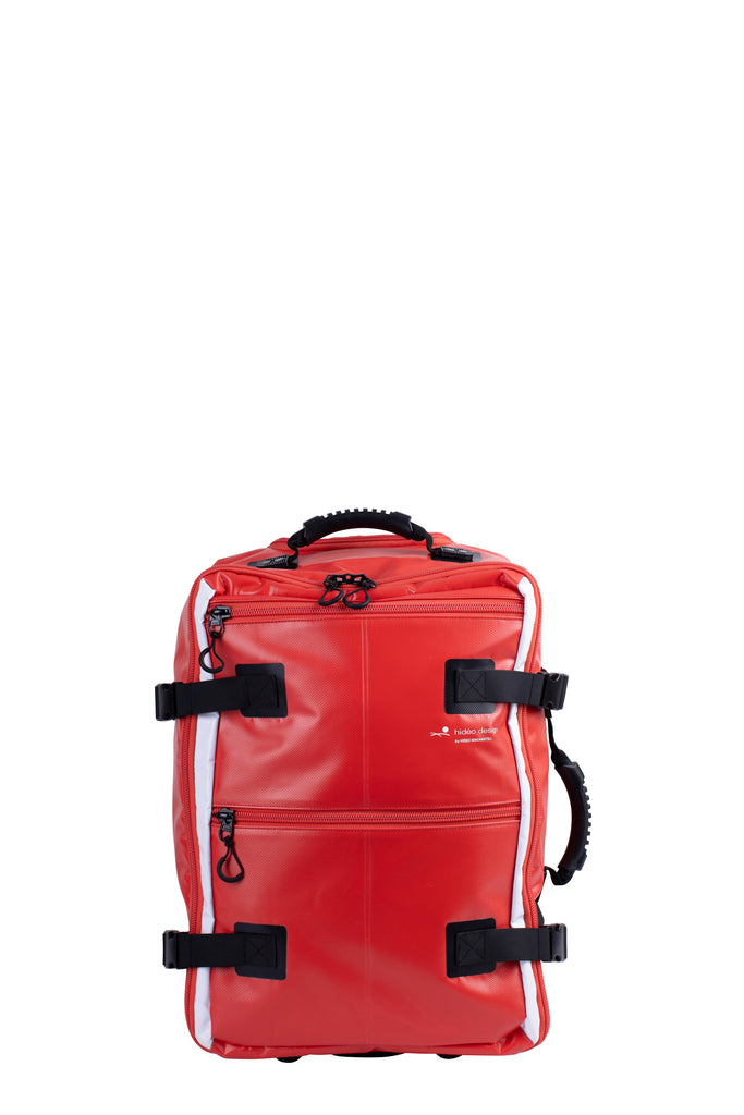 Hideo Wakamatsu Tarpaulin Carry-On Red