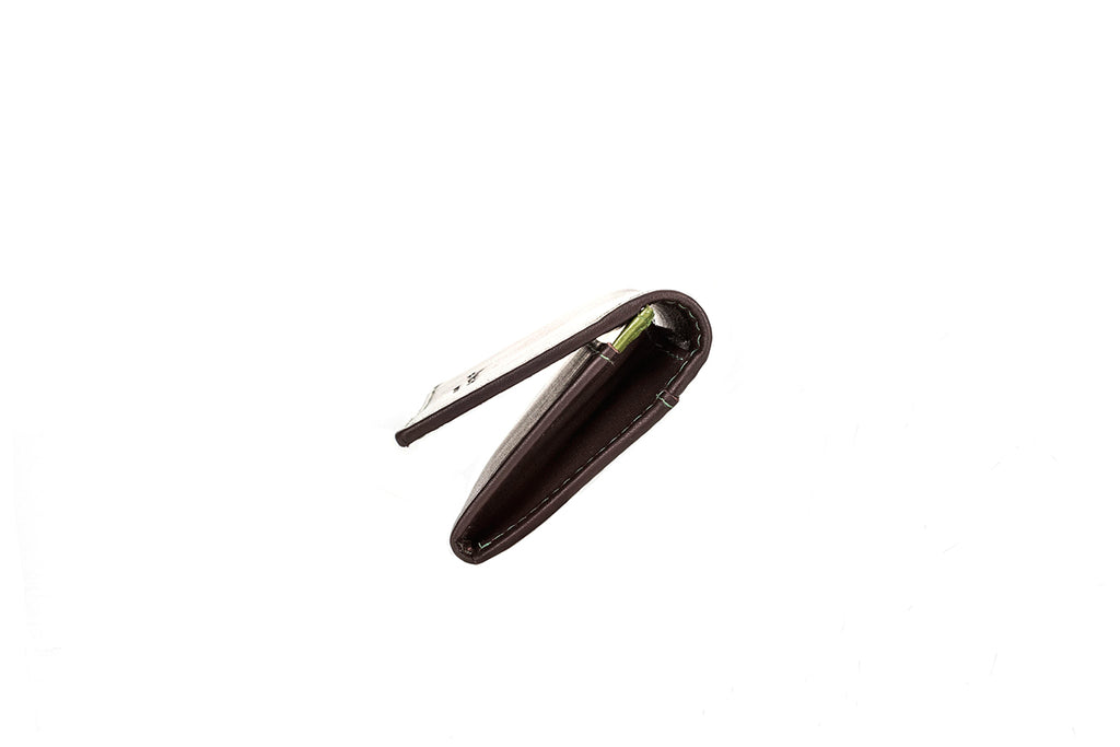 Hideo Wakamatsu Tac Card Case Brown