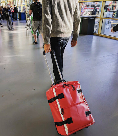 Hideo Wakamatsu Tarpaulin Carry-On Red