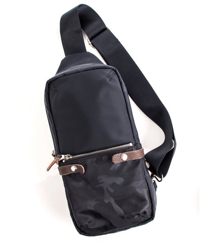 HIDEO WAKAMATSU APRO CROSSBODY NAVY CAMO