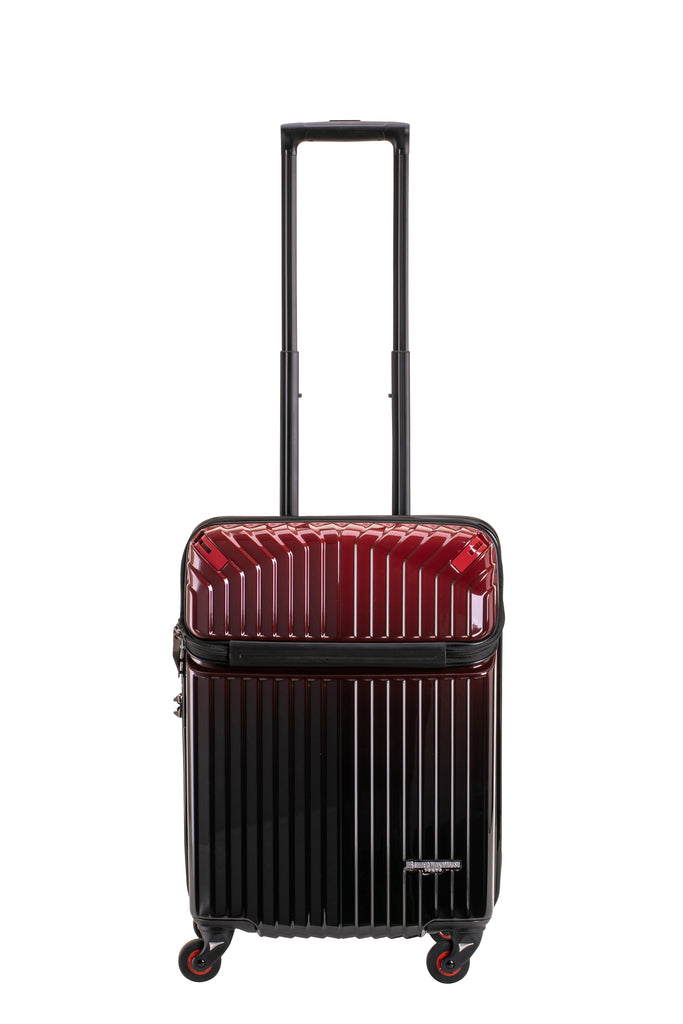 Hideo Wakamatsu Open Top Carry-On Black / Red
