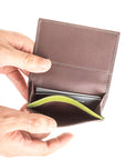 Hideo Wakamatsu Tac Card Case Brown