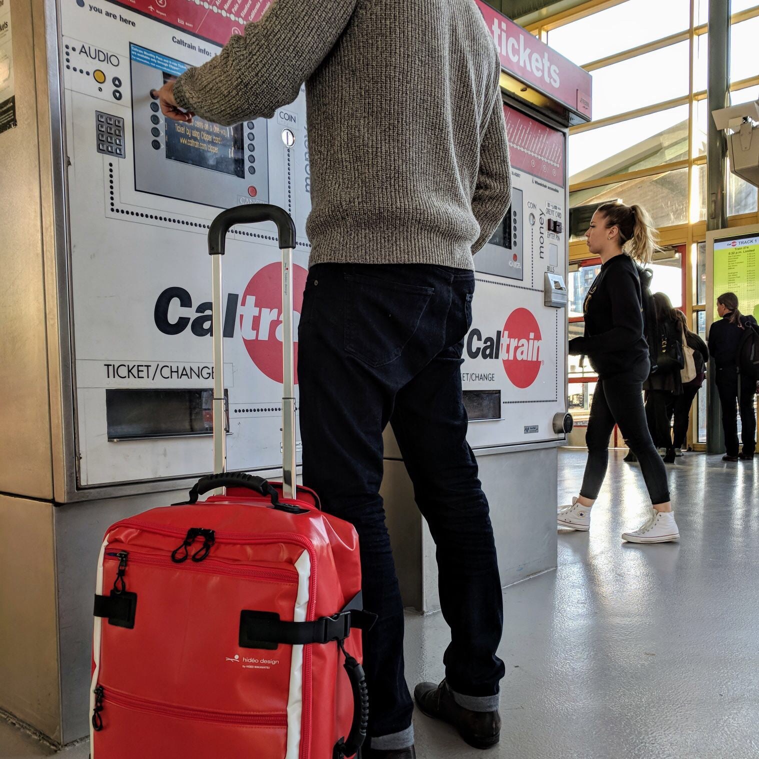 Hideo Wakamatsu Tarpaulin Carry-On Red